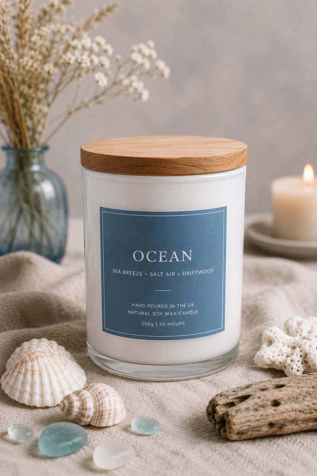 Coastal collection candles